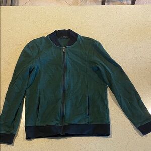 Alfani Black and Green Knit Jacket